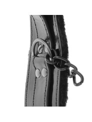 ESPOSAS DE CUERO AJUSTABLES NEGRO CON CANDADO BDSM DE LA MARCA DARKNESS BONDAGE