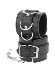 ESPOSAS AJUSTABLES NEGRO PVC LEATHER BDSM DE LA MARCA DARKNESS BONDAGE
