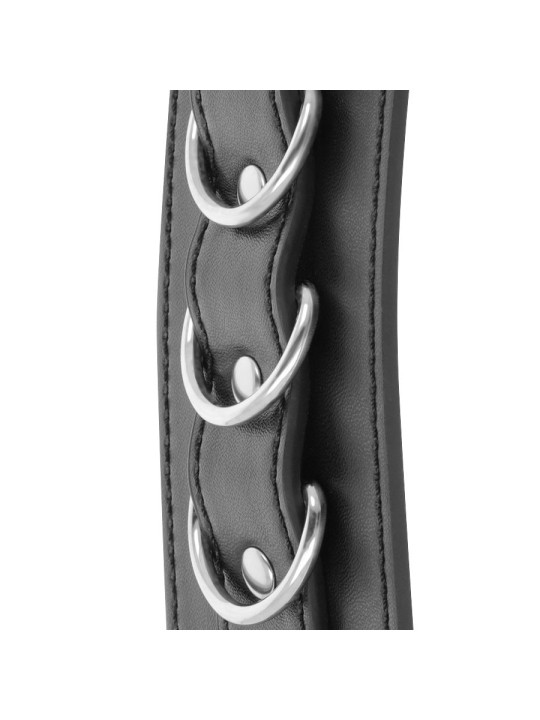 ESPOSAS AJUSTABLES NEGRO PVC LEATHER BDSM DE LA MARCA DARKNESS BONDAGE