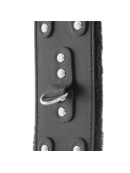 ESPOSAS DE CUERO NEGRO AJUSTABLES CON FORRO SUAVE DE LA MARCA DARKNESS BONDAGE