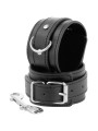 ESPOSAS AJUSTABLES NEGRO PVC LEATHER DOBLE CINTA DE LA MARCA DARKNESS BONDAGE