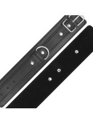 ESPOSAS AJUSTABLES NEGRO PVC LEATHER DOBLE CINTA DE LA MARCA DARKNESS BONDAGE