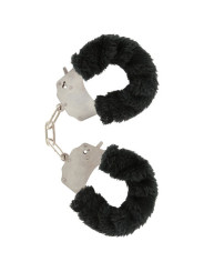 ESPOSAS DE PELUCHE NEGRAS CON CADENA DE ACERO DE LA MARCA TOYJOY
