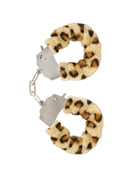 ESPOSAS DE PELUCHE LEOPARDO CON CADENA DE ACERO DE LA MARCA TOYJOY