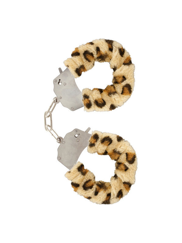 ESPOSAS DE PELUCHE LEOPARDO CON CADENA DE ACERO DE LA MARCA TOYJOY