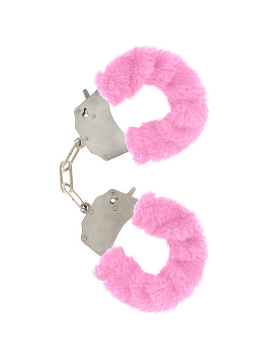 ESPOSAS DE PELUCHE ROSA CON CADENA DE ACERO DE LA MARCA TOYJOY