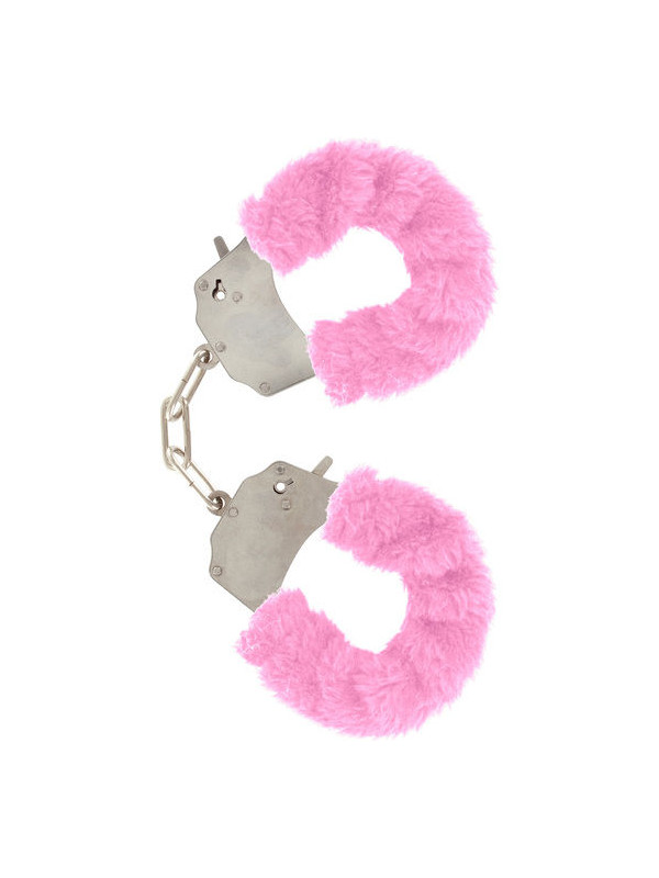 ESPOSAS DE PELUCHE ROSA CON CADENA DE ACERO DE LA MARCA TOYJOY
