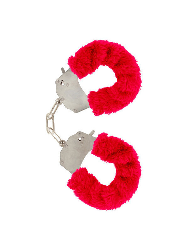 ESPOSAS DE PELUCHE ROJO CON CADENA DE ACERO DE LA MARCA TOYJOY