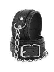 ESPOSAS FETICHISTAS DE CUERO NEGRO AJUSTABLES DE LA MARCA DARKNESS BONDAGE