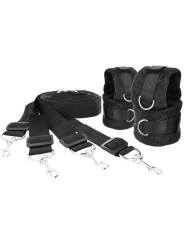KIT DE ATADURAS BDSM PARA CAMA CON NEOPRENO DE LA MARCA DARKNESS BONDAGE