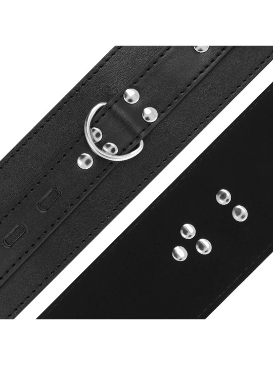 ESPOSAS DE CUERO SINTÉTICO NEGRO CON CADENAS DE LA MARCA DARKNESS BONDAGE