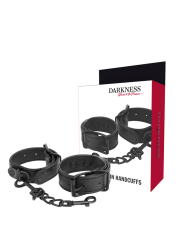 ESPOSAS TEXTURIZADAS NEGRAS BDSM - DARKNESS DE LA MARCA DARKNESS BONDAGE