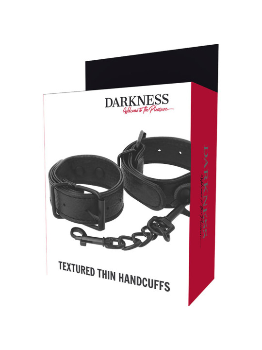 ESPOSAS TEXTURIZADAS NEGRAS BDSM - DARKNESS DE LA MARCA DARKNESS BONDAGE
