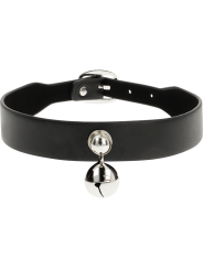 COLLAR FETICHE CUERO VEGANO AJUSTABLE CON CASCABEL DE LA MARCA COQUETTE ACCESSORIES