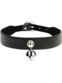 COLLAR FETICHE CUERO VEGANO AJUSTABLE CON CASCABEL DE LA MARCA COQUETTE ACCESSORIES