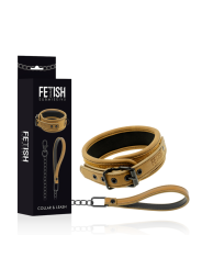 COLLAR BDSM CON CADENA METÁLICA Y FORRO DE NEOPRENO DE LA MARCA FETISH SUBMISSIVE ORIGIN