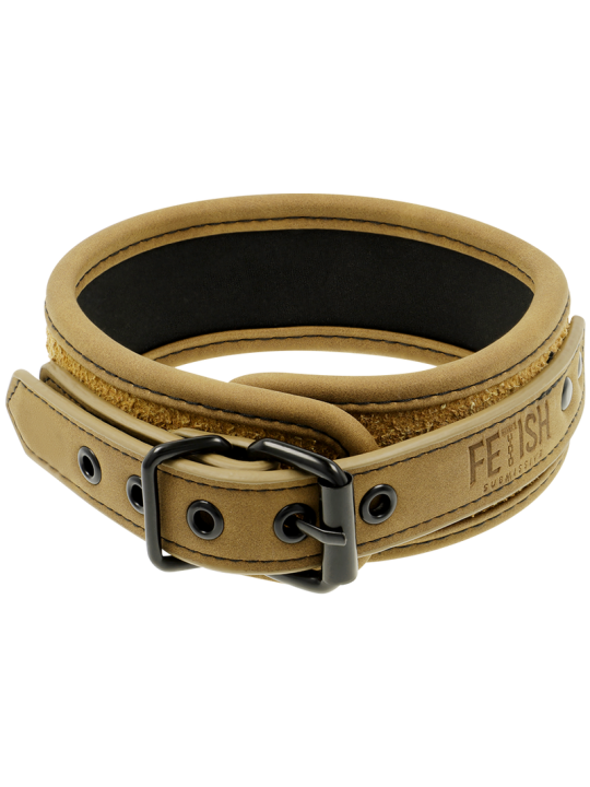 COLLAR BDSM CON CADENA METÁLICA Y FORRO DE NEOPRENO DE LA MARCA FETISH SUBMISSIVE ORIGIN