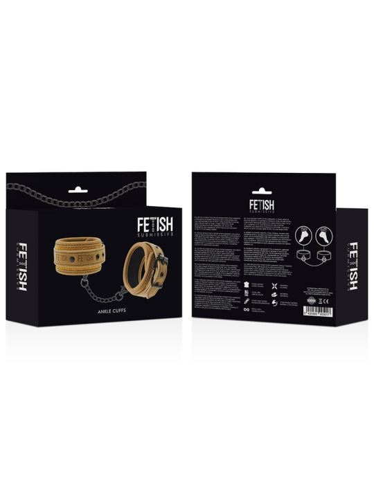 ESPOSAS TOBILLOS CUERO VEGANO BDSM ACECHADO NEOPRENO DE LA MARCA FETISH SUBMISSIVE ORIGIN