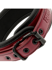 COLLAR BDSM CON CADENA METÁLICA Y FORRO DE NEOPRENO DE LA MARCA FETISH SUBMISSIVE DARK ROOM