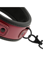 COLLAR BDSM CON CADENA METÁLICA Y FORRO DE NEOPRENO DE LA MARCA FETISH SUBMISSIVE DARK ROOM