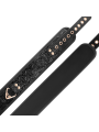COLLAR BDSM CUERO VEGANO CON CADENA METÁLICA Y NEOPRENO DE LA MARCA BEGME BLACK EDITION