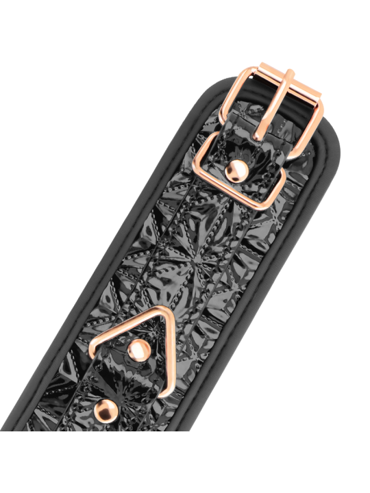 ESPOSAS BDSM NEGRAS CON FORRO DE NEOPRENO AJUSTABLES DE LA MARCA BEGME BLACK EDITION