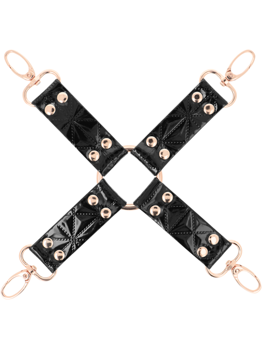 HOG TIE BDSM CUERO VEGANO NEGRO BEGME DE LA MARCA BEGME BLACK EDITION