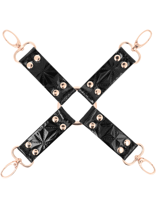 HOG TIE BDSM CUERO VEGANO NEGRO BEGME DE LA MARCA BEGME BLACK EDITION