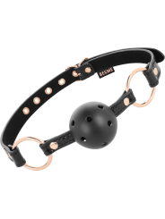 MORDAZA BDSM CUERO VEGANO TRANSPIRABLE BLACK EDITION DE LA MARCA BEGME BLACK EDITION
