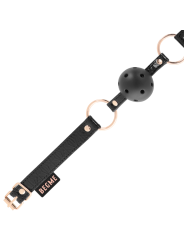 MORDAZA BDSM CUERO VEGANO TRANSPIRABLE BLACK EDITION DE LA MARCA BEGME BLACK EDITION