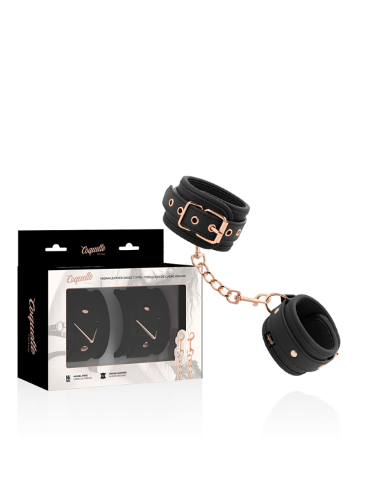 ESPOSAS TOBILLO BDSM NEOPRENO Y CUERO VEGANO DE LA MARCA COQUETTE FANTASY