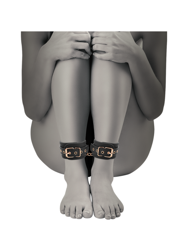 ESPOSAS TOBILLO BDSM NEOPRENO Y CUERO VEGANO DE LA MARCA COQUETTE FANTASY