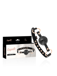 MORDAZA BDSM TRANSPIRABLE CUERO VEGANO AJUSTABLE DE LA MARCA COQUETTE FANTASY