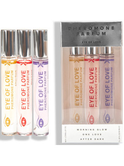 SET 3 PERFUMES CON FEROMONAS EYE OF LOVE - 10 ML DE LA MARCA EYE OF LOVE
