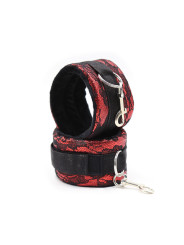 ESPOSAS ATERCIOPELADAS ROJO Y NEGRO AJUSTABLES DE LA MARCA OHMAMA FETISH
