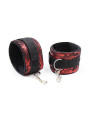 ESPOSAS ATERCIOPELADAS ROJO Y NEGRO AJUSTABLES DE LA MARCA OHMAMA FETISH