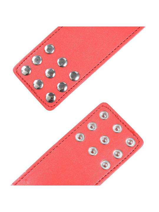 ESPOSAS ROJAS FETICHISTAS CON CADENA AJUSTABLE DE LA MARCA OHMAMA FETISH