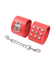 ESPOSAS ROJAS FETICHISTAS CON CADENA AJUSTABLE DE LA MARCA OHMAMA FETISH