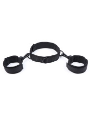 KIT FETISH ESPOSAS Y COLLAR DE NYLON AJUSTABLE DE LA MARCA OHMAMA FETISH
