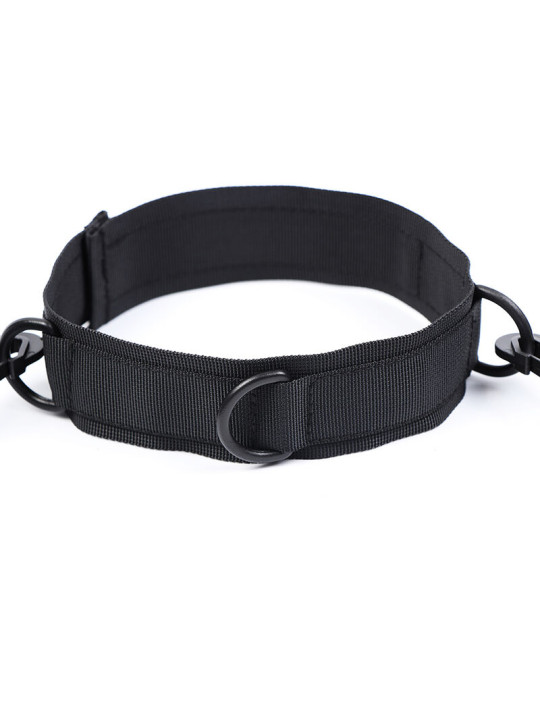 KIT FETISH ESPOSAS Y COLLAR DE NYLON AJUSTABLE DE LA MARCA OHMAMA FETISH