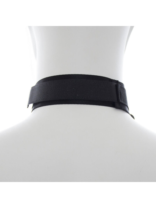 KIT FETISH ESPOSAS Y COLLAR DE NYLON AJUSTABLE DE LA MARCA OHMAMA FETISH