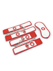 SET FETISH ENFERMERA CON ESPOSAS Y ANTIFAZ DE LA MARCA OHMAMA FETISH