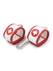 SET FETISH ENFERMERA CON ESPOSAS Y ANTIFAZ DE LA MARCA OHMAMA FETISH