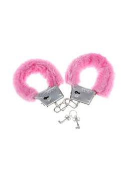 ESPOSAS METÁLICAS FORRADAS ROSA SUAVE PELUCHE DE LA MARCA DIABLO PICANTE