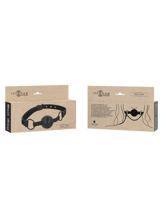 BOZAL DE CUERO VEGANO PARA MASCOTAS - AJUSTABLE Y SEGURO DE LA MARCA INTENSE FETISH