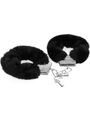 SET FETISH CON ESPOSAS, ANTIFAZ Y LÁTIGO DE CUERO VEGANO DE LA MARCA INTENSE FETISH