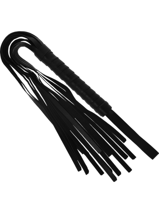 SET FETISH CON ESPOSAS, ANTIFAZ Y LÁTIGO DE CUERO VEGANO DE LA MARCA INTENSE FETISH