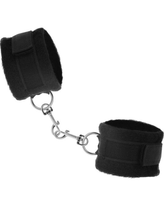 SET FETISH CON ESPOSAS, ANTIFAZ Y PLUMERO DE CUERO VEGANO DE LA MARCA INTENSE FETISH