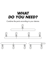 BARRA SEPARADORA BDSM AJUSTABLE 4 PIEZAS FETISH DE LA MARCA FETISH SUBMISSIVE BONDAGE