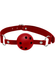MORDAZA BDSM TRANSPIRABLE ROJO DISCRETION DE LA MARCA ALIVE